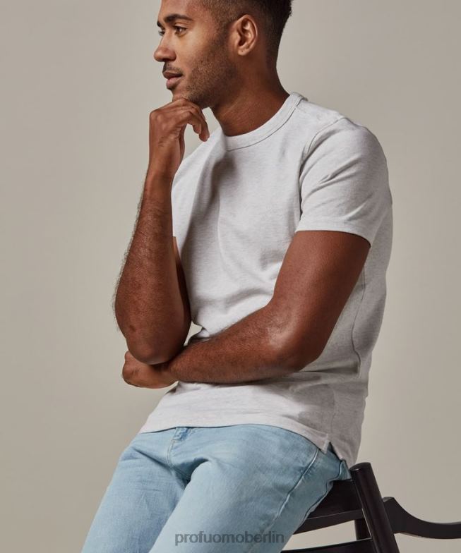Kleidung de Profuomo Männer T-Shirt grau BR442212