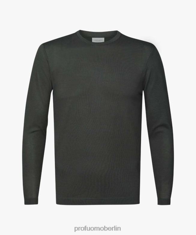 Kleidung de Profuomo Männer Luxus-Longsleeve Grün BR442244