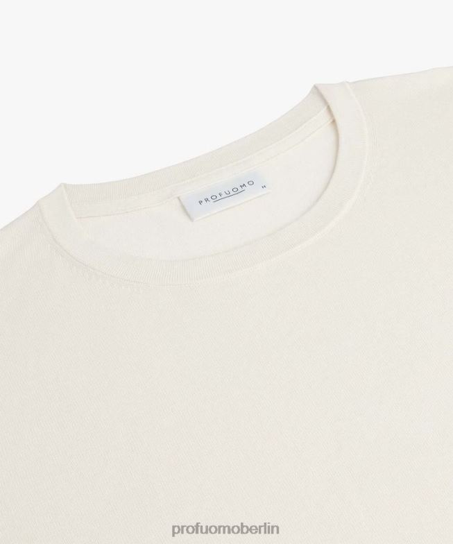 Kleidung de Profuomo Männer Luxus-Longsleeve cremefarben BR442245