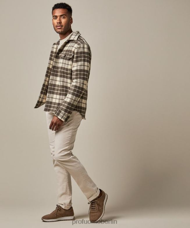 Schuhe de Profuomo Männer Wildlederläufer Beige BR442431