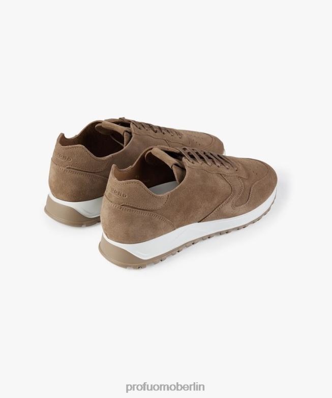 Schuhe de Profuomo Männer Wildlederläufer Beige BR442431