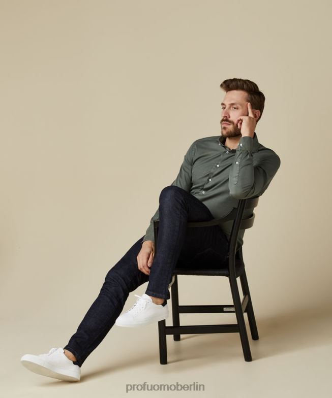 Schuhe de Profuomo Männer Ledersneaker Weiß BR442429