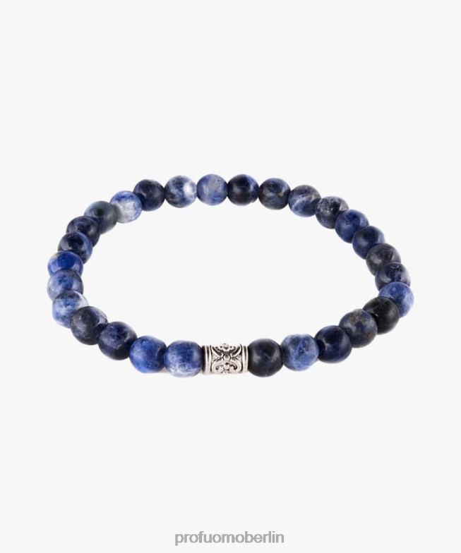 Zubehör de Profuomo Männer Sodalith-Armband Blau BR442735