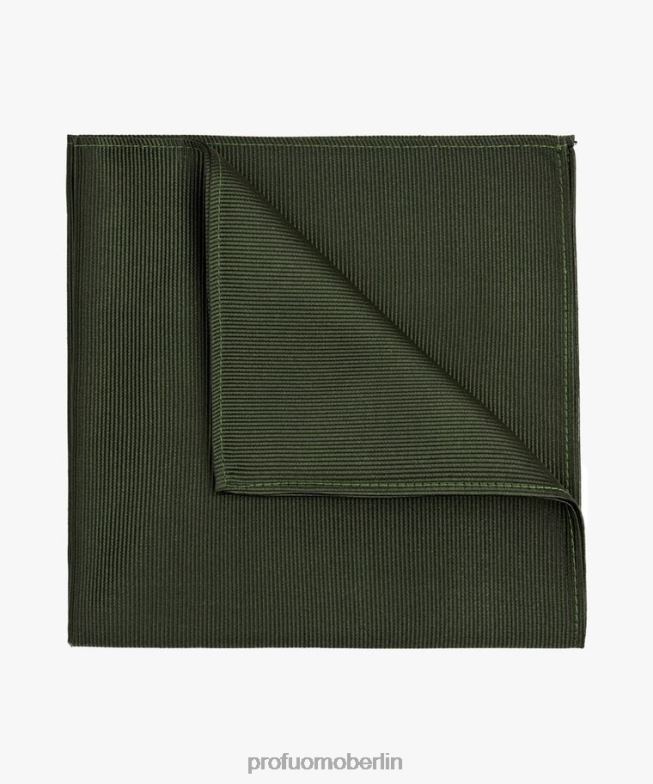 Zubehör de Profuomo Männer Einstecktuch aus Flaschenseide Grün BR442713