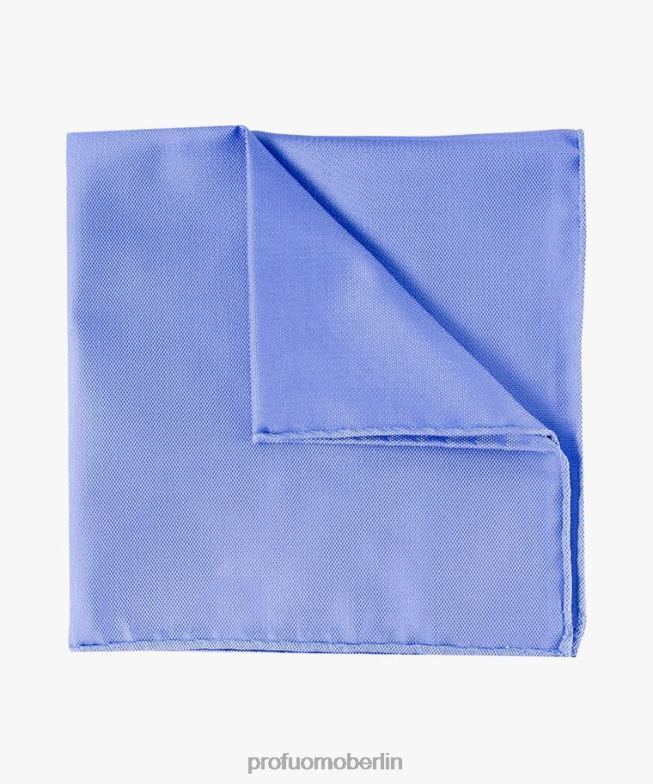 Zubehör de Profuomo Männer Einstecktuch aus Oxford-Seide Blau BR442768