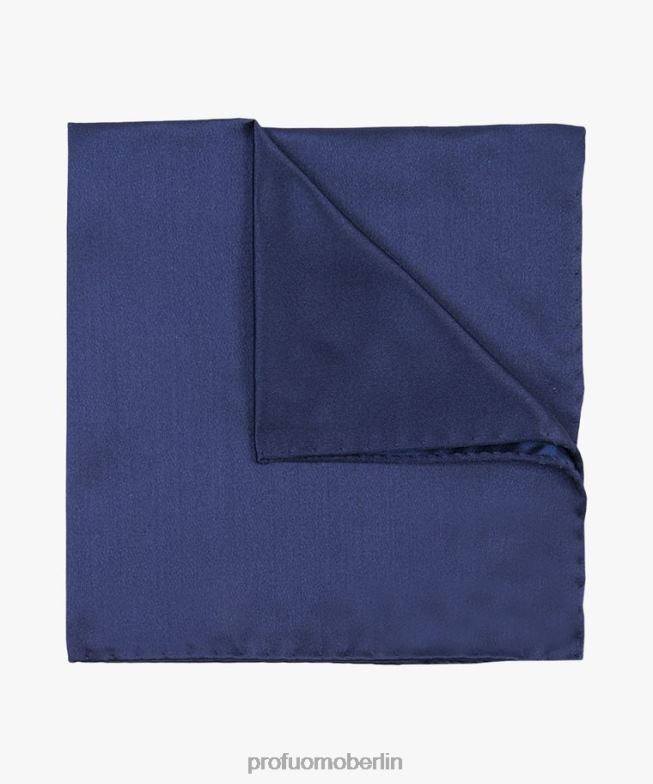 Zubehör de Profuomo Männer Einstecktuch aus Satin Marine BR442721