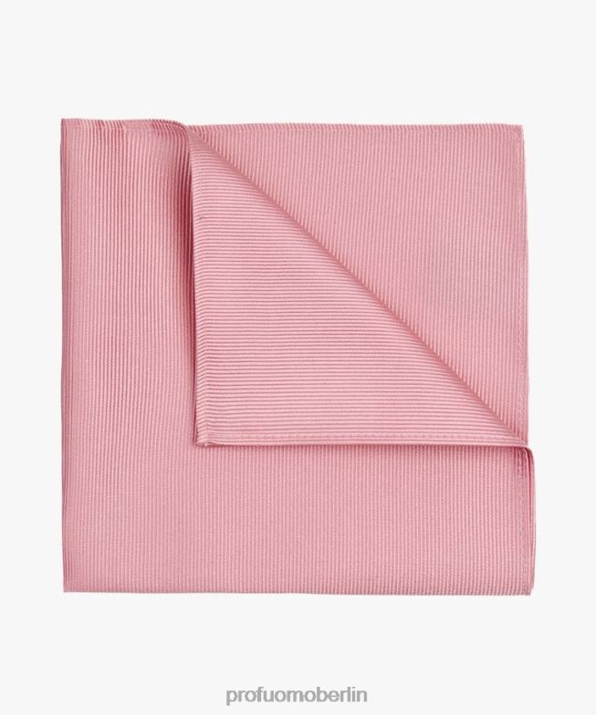 Zubehör de Profuomo Männer Einstecktuch aus Seide Rosa BR442715