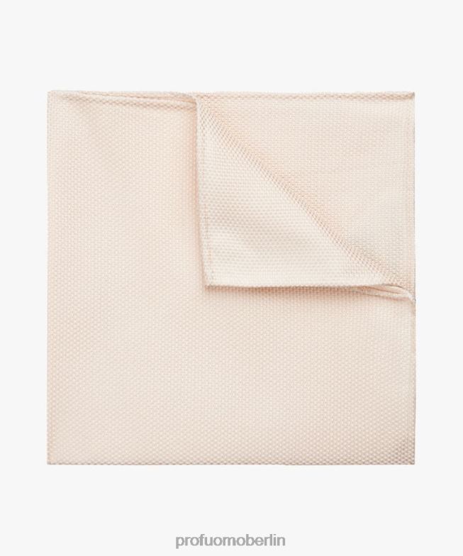 Zubehör de Profuomo Männer Einstecktuch aus Seide Rosa BR442729