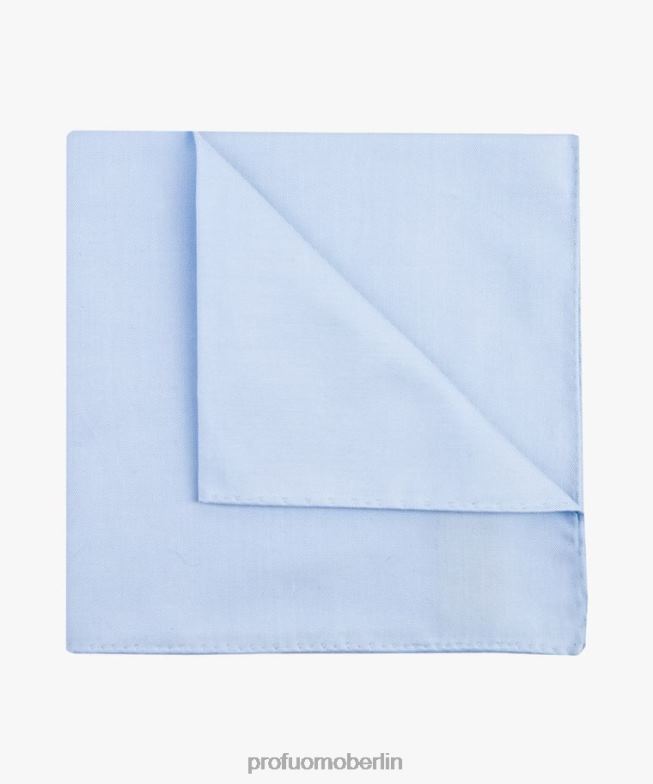 Zubehör de Profuomo Männer Einstecktuch aus königlichem Twill Blau BR442711