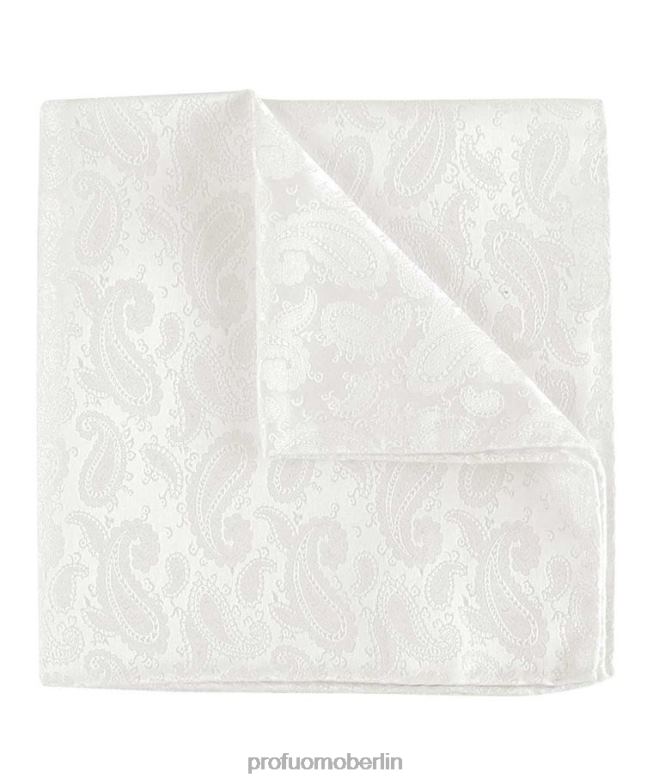 Zubehör de Profuomo Männer Hochzeits-Einstecktuch aus Seide cremefarben BR442724