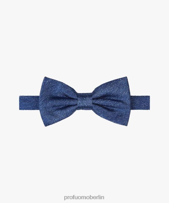 Zubehör de Profuomo Männer Fliege aus Seide Blau BR442481