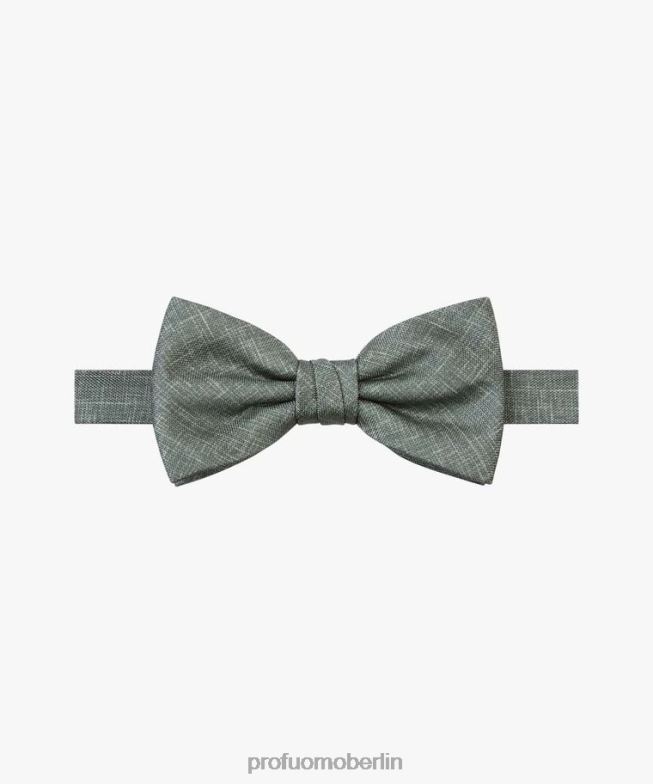 Zubehör de Profuomo Männer Fliege aus Seide Grün BR442477