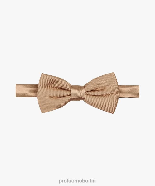 Zubehör de Profuomo Männer Fliege aus Seide Kamel BR442635