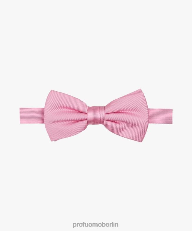 Zubehör de Profuomo Männer Fliege aus fester Seide Rosa BR442642