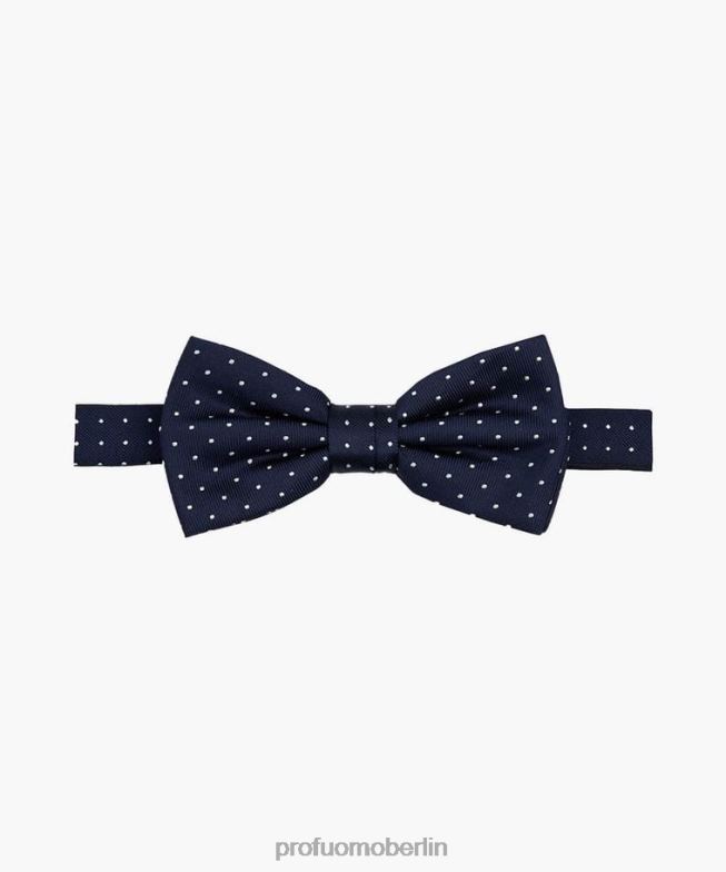Zubehör de Profuomo Männer Fliege aus gepunkteter Seide Marine BR442643