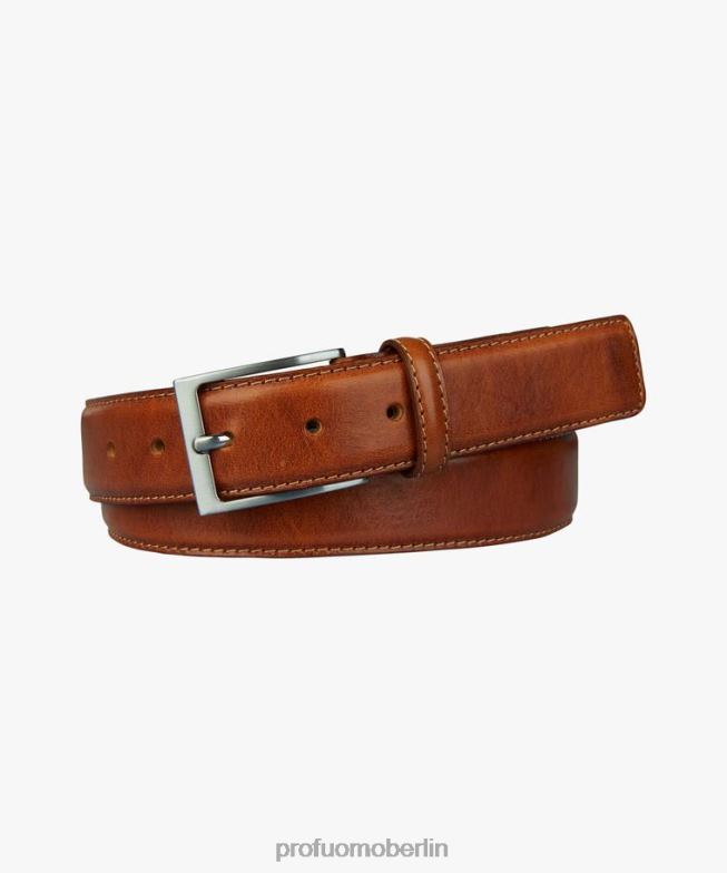 Zubehör de Profuomo Männer Kontrastgürtel Cognac BR442548
