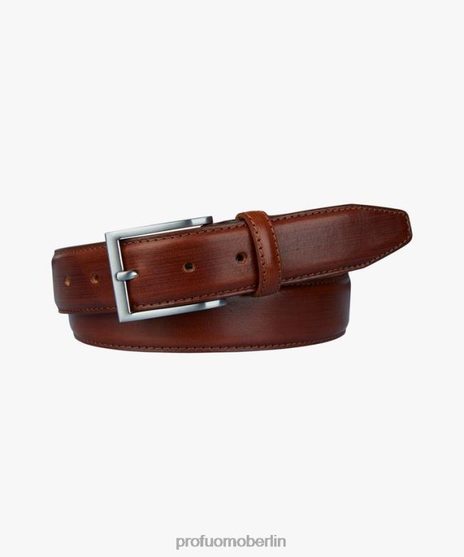Zubehör de Profuomo Männer Ledergürtel Cognac BR442514