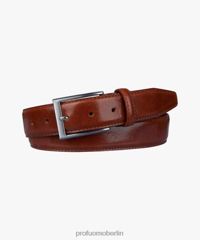 Zubehör de Profuomo Männer Ledergürtel Cognac BR442544