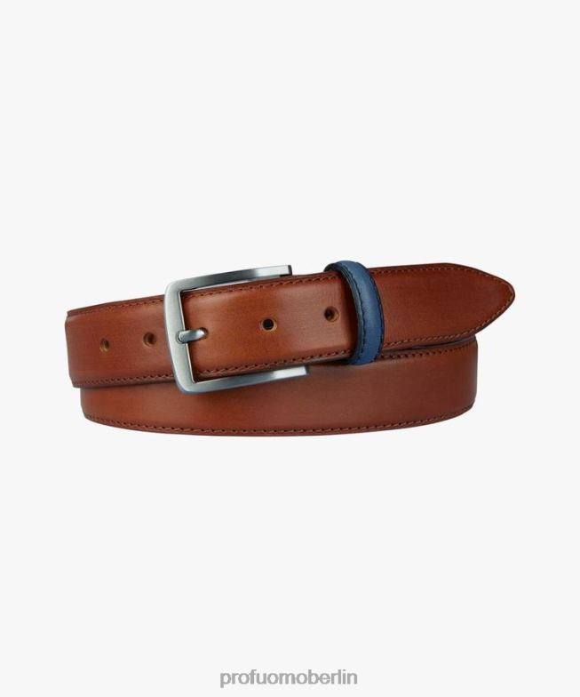 Zubehör de Profuomo Männer Ledergürtel Cognac BR442551