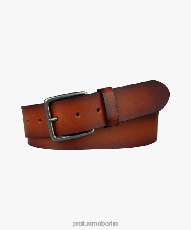 Zubehör de Profuomo Männer Ledergürtel Cognac BR442555
