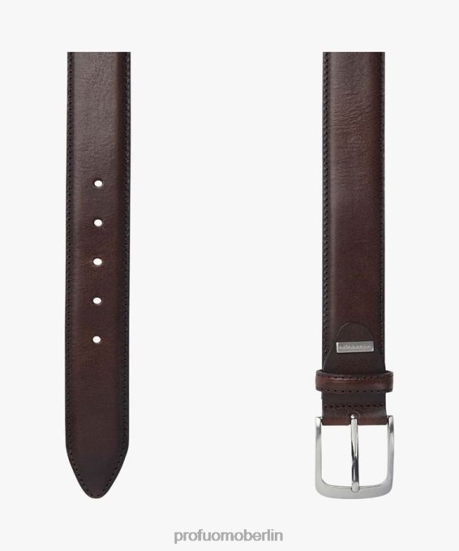 Zubehör de Profuomo Männer handpolierter Gürtel braun BR442531