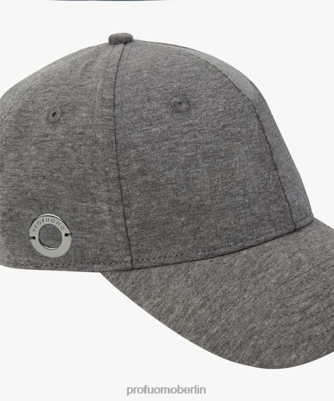 Zubehör de Profuomo Männer Baseball Kappe Anthra BR442758