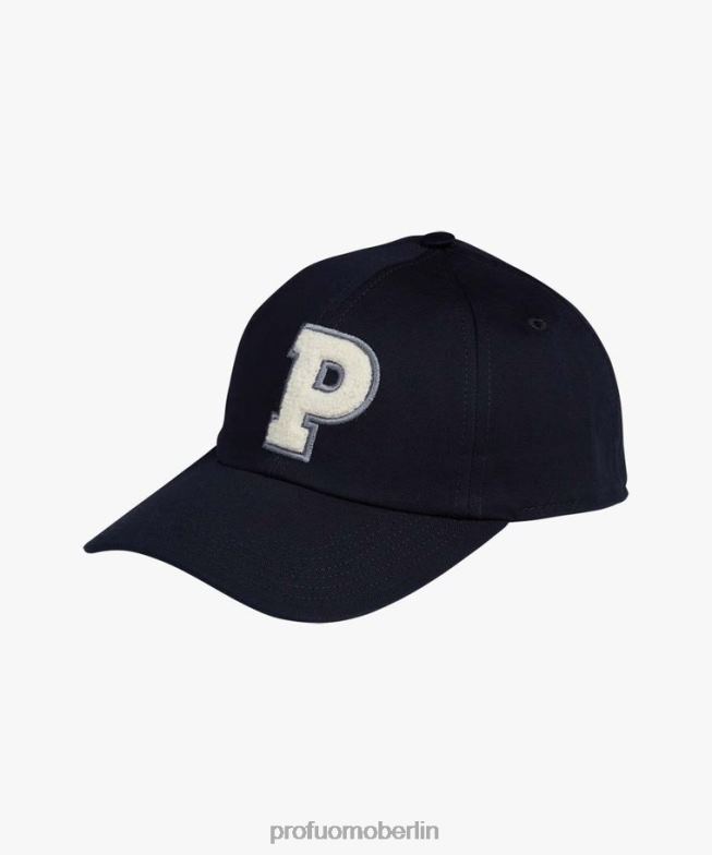 Zubehör de Profuomo Männer Kappe mit Baseball-Logo Marine BR442745