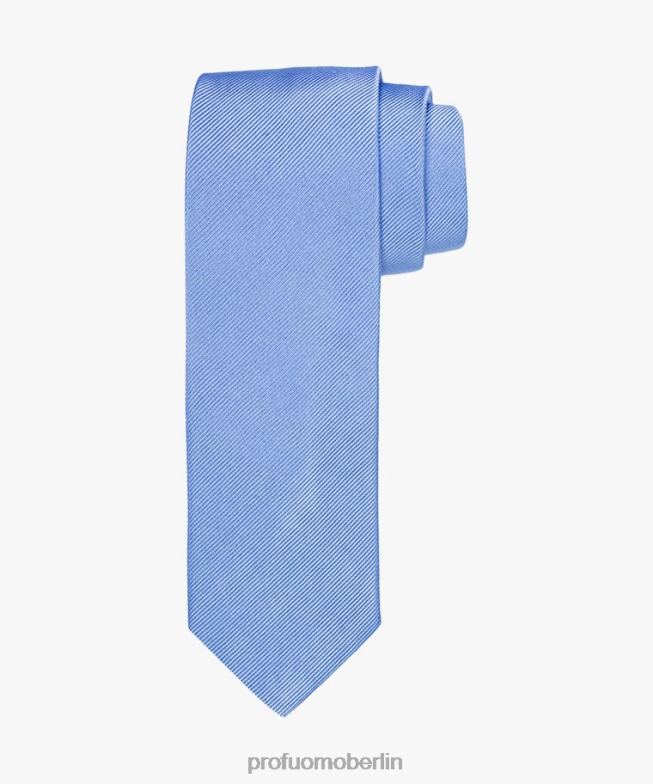 Zubehör de Profuomo Männer Feste Seidenkrawatte Blau BR442509