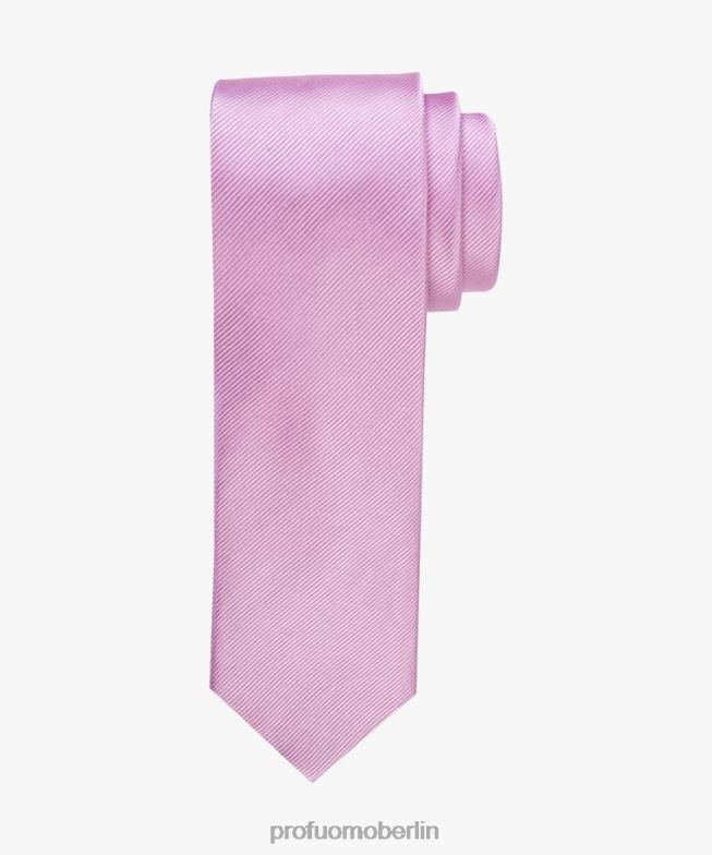 Zubehör de Profuomo Männer Feste Seidenkrawatte Rosa BR442610
