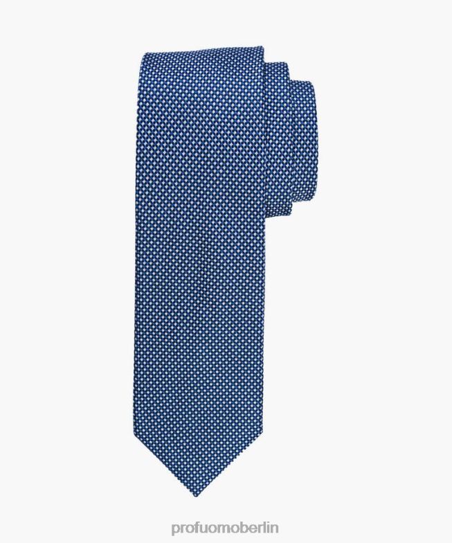 Zubehör de Profuomo Männer Halbfeste Seidenkrawatte Marine BR442614