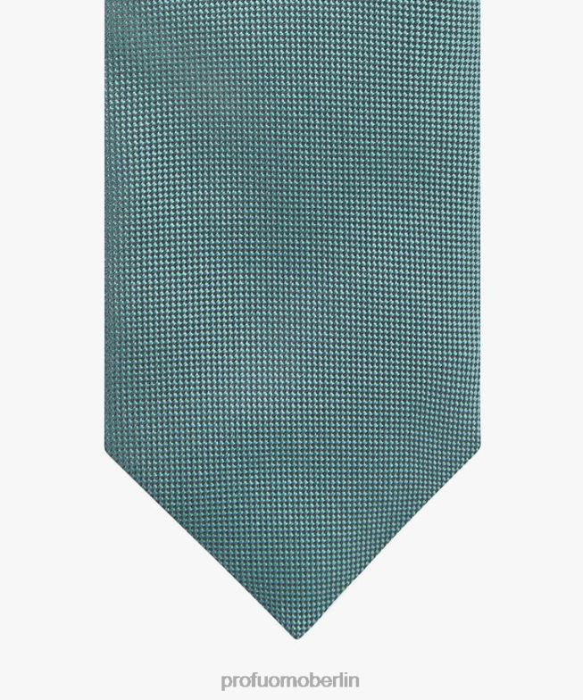 Zubehör de Profuomo Männer Krawatte aus Oxford-Seide Grün BR442584