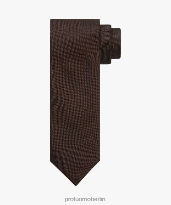 Zubehör de Profuomo Männer Krawatte aus Oxford-Seide braun BR442581