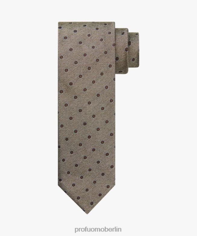 Zubehör de Profuomo Männer Krawatte aus Seide und Baumwolle braun BR442455