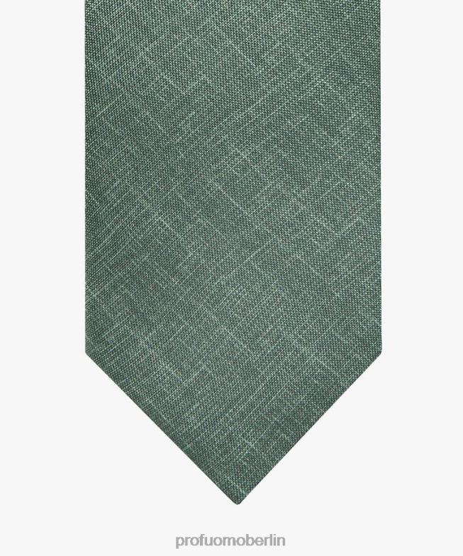 Zubehör de Profuomo Männer Krawatte mit Seidendruck Grün BR442772