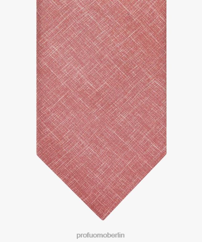 Zubehör de Profuomo Männer Krawatte mit Seidendruck Koralle BR442775