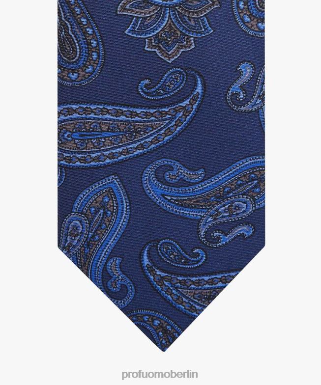 Zubehör de Profuomo Männer Krawatte mit Seidendruck braun BR442444