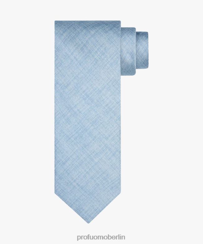 Zubehör de Profuomo Männer Seidenkrawatte Blau BR442624