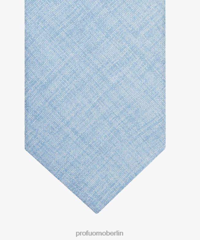 Zubehör de Profuomo Männer Seidenkrawatte Blau BR442624