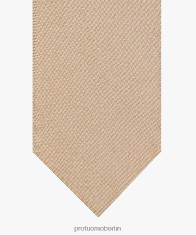 Zubehör de Profuomo Männer Seidenkrawatte Kamel BR442626