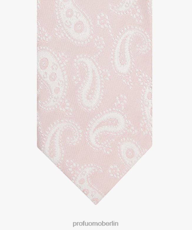 Zubehör de Profuomo Männer Seidenkrawatte Rosa BR442629
