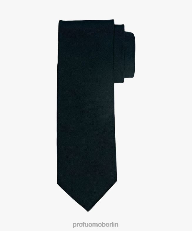 Zubehör de Profuomo Männer Seidenkrawatte Schwarz BR442570