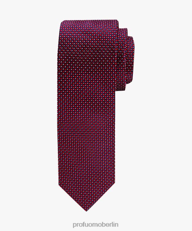 Zubehör de Profuomo Männer Seidenkrawatte mit Muster Rot BR442589