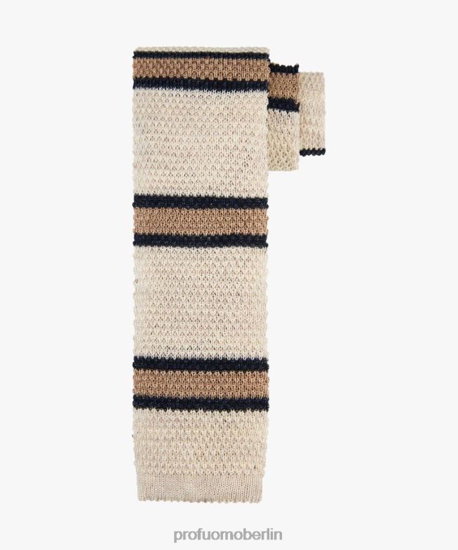 Zubehör de Profuomo Männer gestrickte Krawatte Kamel BR442633