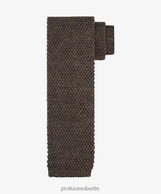 Zubehör de Profuomo Männer gestrickte Krawatte braun BR442632