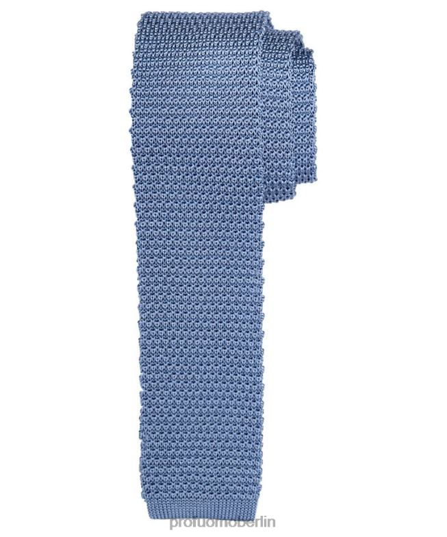 Zubehör de Profuomo Männer gestrickte Seidenkrawatte Blau BR442574