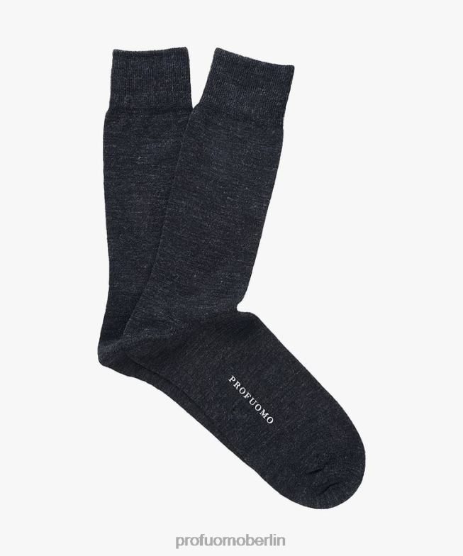 Zubehör de Profuomo Männer Baumwollsocken Anthra BR442494