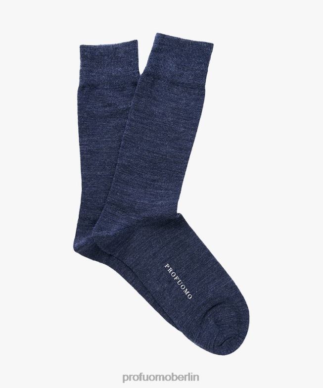 Zubehör de Profuomo Männer Baumwollsocken Blau BR442659