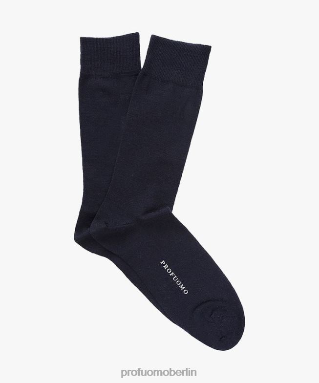 Zubehör de Profuomo Männer Baumwollsocken Marine BR442507
