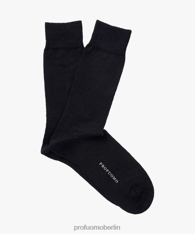 Zubehör de Profuomo Männer Baumwollsocken Schwarz BR442658