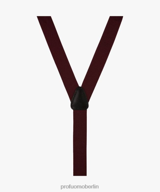 Zubehör de Profuomo Männer Zahnspange Bordeaux BR442664